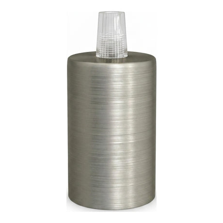 E27 cylindrical metal socket — Conical plastic / Satin titanium