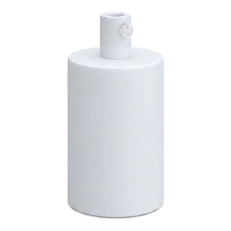 E27 cylindrical metal socket — Cylindrical metal / Matt white