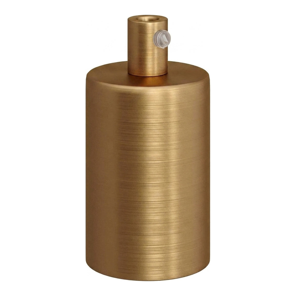 E27 cylindrical metal socket — Cylindrical metal / Satin bronze