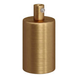 E27 cylindrical metal socket — Cylindrical metal / Satin bronze