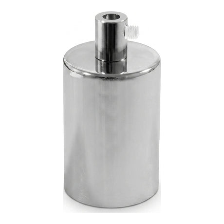 E27 cylindrical metal socket — Cylindrical metal / Chrome