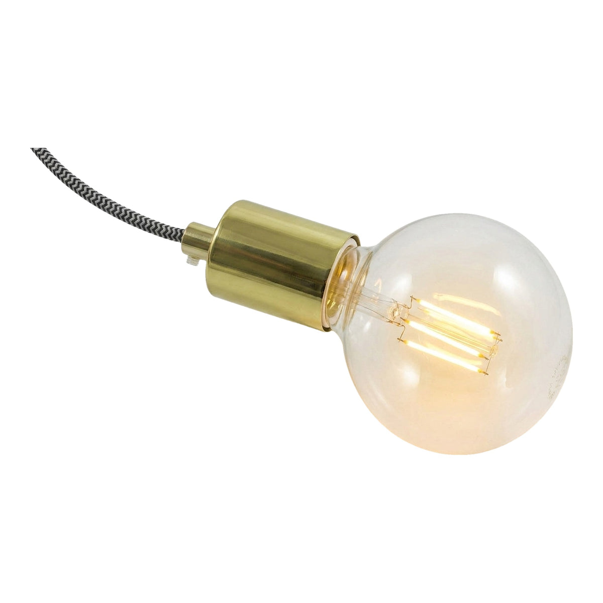 E27 cylindrical metal socket — Cylindrical metal / Brass