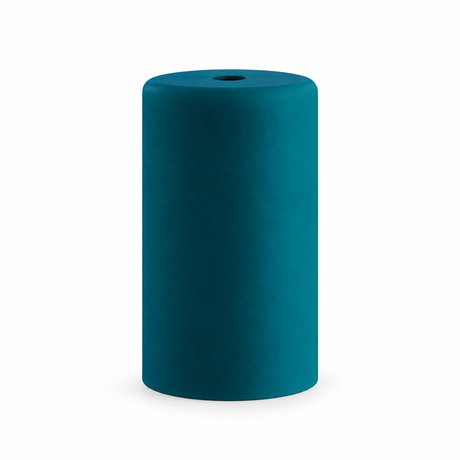 Silicone outdoor E27 socket kit — petrol blue — view 1