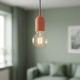 E27 outdoor silicone socket kit in pastel colours — Salmon