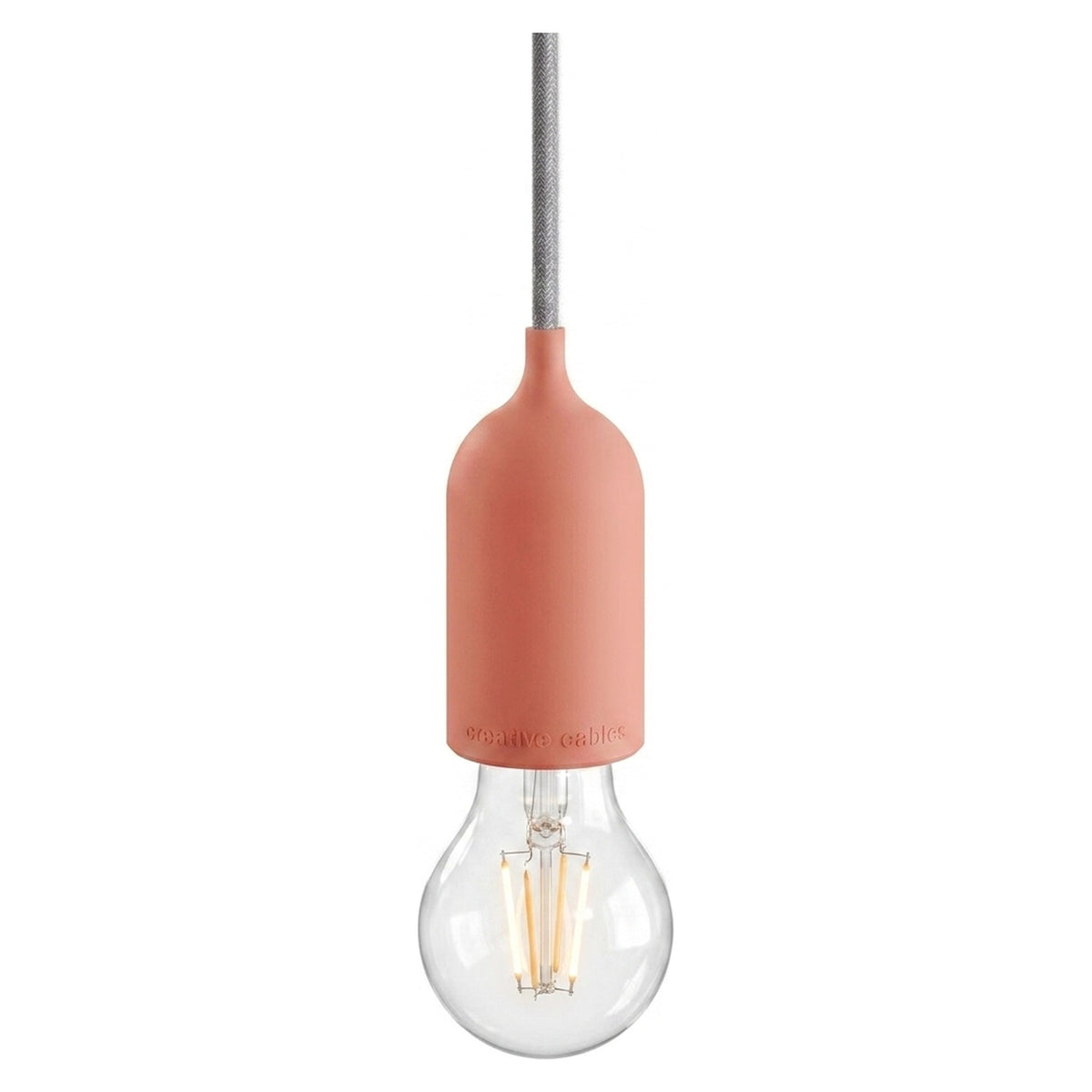 E27 outdoor silicone socket kit in pastel colours — Salmon