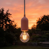 E27 outdoor silicone socket kit in pastel colours — Salmon