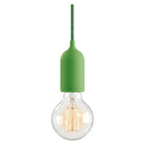 E27 outdoor silicone socket kit in pastel colours — Meadow green