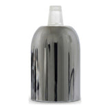 E27 hemispherical metal socket — Chrome