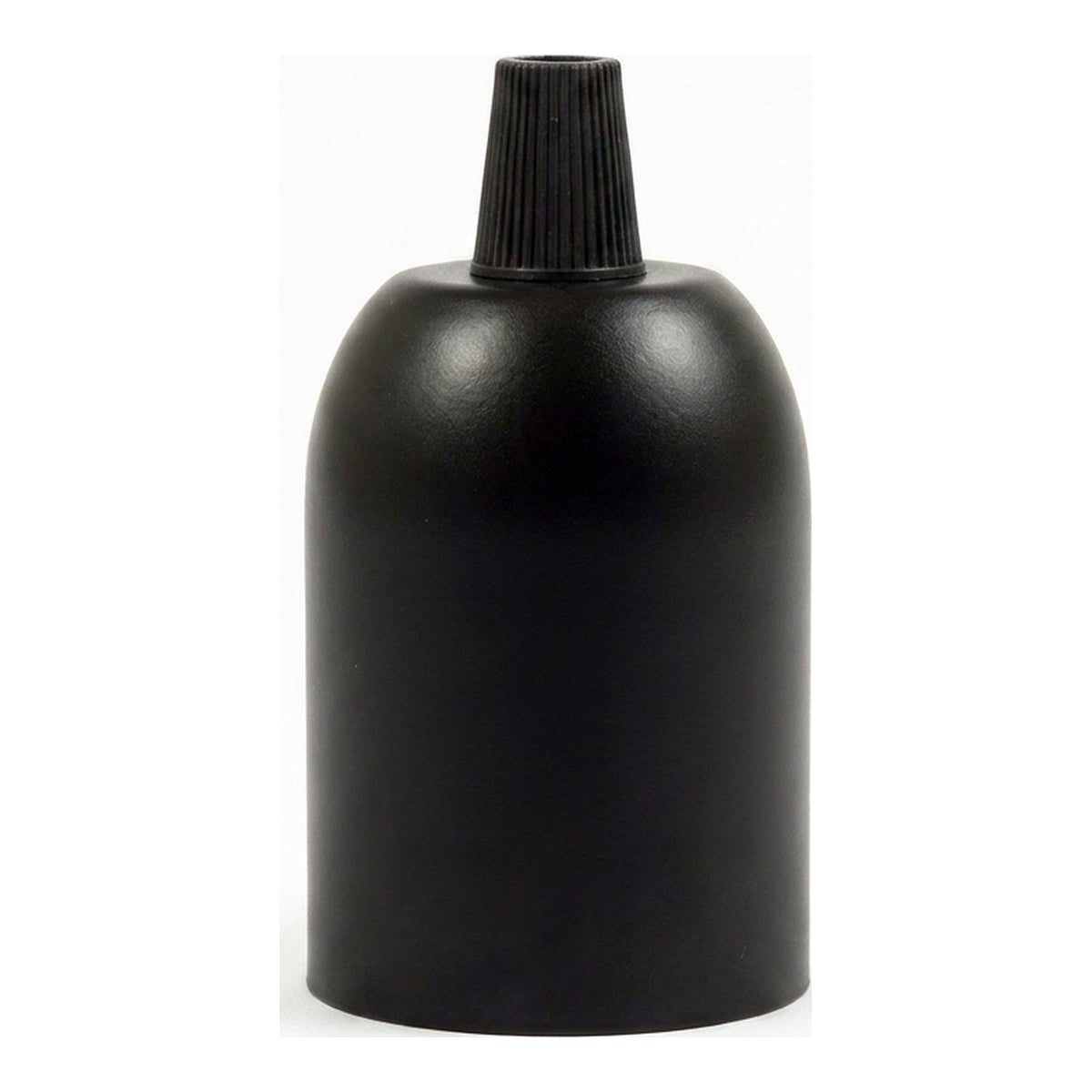 E27 hemispherical metal socket — Black