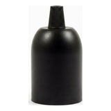 E27 hemispherical metal socket — Black