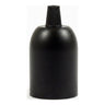E27 hemispherical metal socket — Black