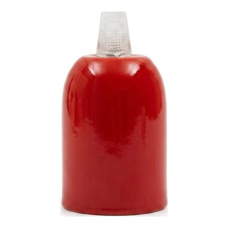 E27 hemispherical metal socket — Red