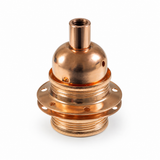 Metal E27 socket kit with two shade rings — copper finish — view 2