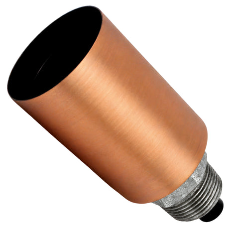 E27 smooth copper metal socket kit on male galvanized cast iron fitting