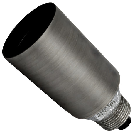 E27 smooth grey metal socket kit on male galvanized cast iron fitting