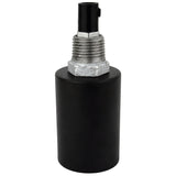 E27 smooth black metal socket kit on 1/2'' (15x21mm) male galvanized cast iron fitting