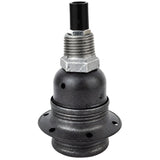 E27 matte grey metal socket kit on 1/2'' (15x21mm) male galvanized cast iron fitting