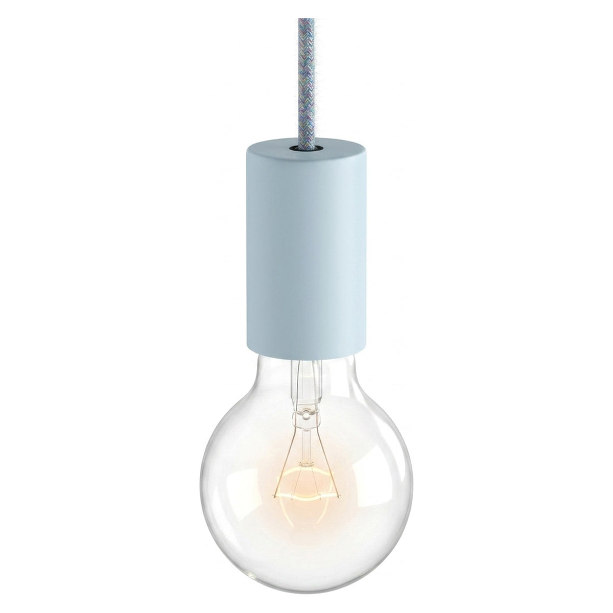 E27 pastel metal socket — Sky blue