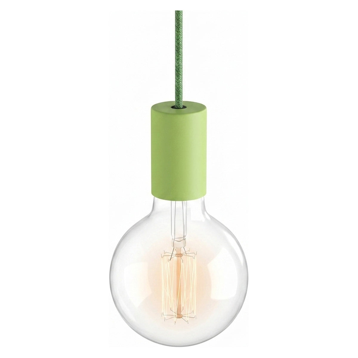 E27 pastel metal socket — Meadow green