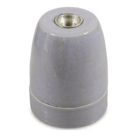 E27 porcelain socket — Grey