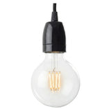 E27 porcelain socket — Black