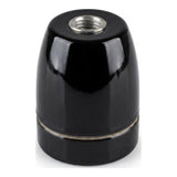 E27 porcelain socket — Black