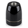 E27 porcelain socket — Black