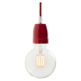 E27 porcelain socket — Red