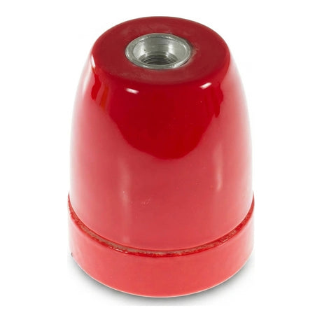 E27 porcelain socket — Red