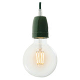 E27 porcelain socket — Green