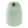 E27 porcelain socket — Sage green