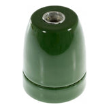 E27 porcelain socket — Green