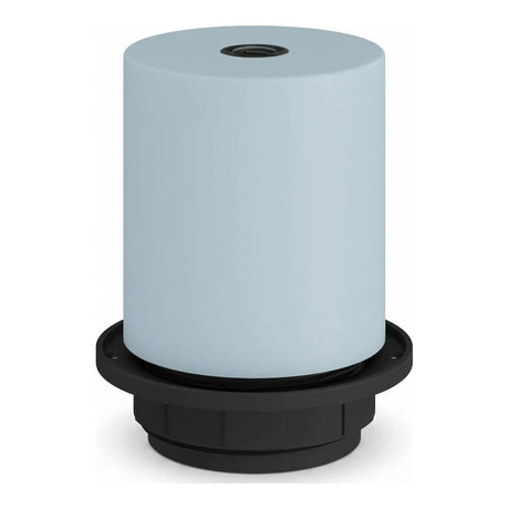 E27 half-threaded metal socket — Sky blue