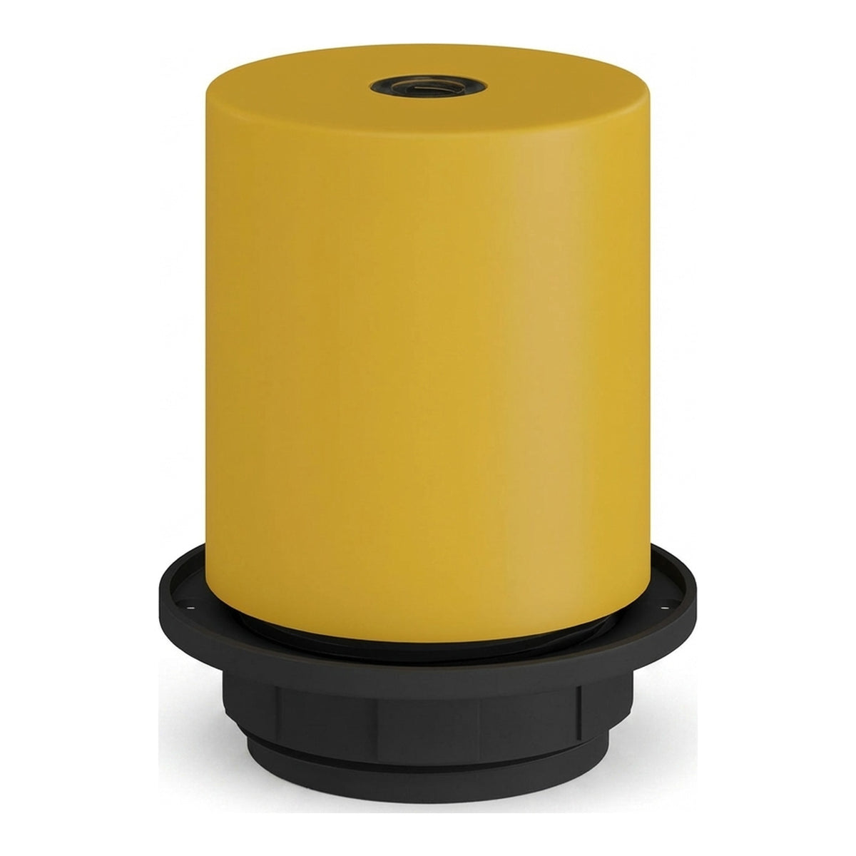 E27 half-threaded metal socket — Mustard