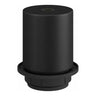 E27 half-threaded metal socket — Black