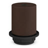 E27 half-threaded metal socket — Painted dark rust