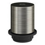 E27 half-threaded metal socket — Satin titanium