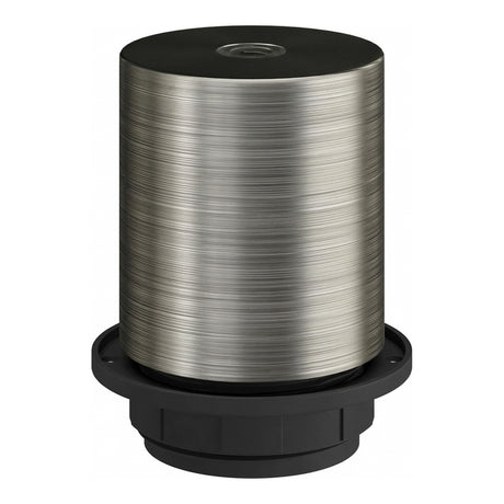 E27 half-threaded metal socket — Satin titanium