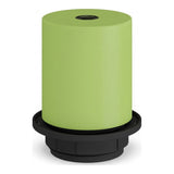 E27 half-threaded metal socket — Meadow green