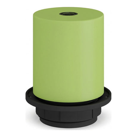 E27 half-threaded metal socket — Meadow green