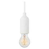 E27 silicone socket with switch — White