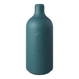 E27 silicone socket with switch — Petrol blue
