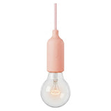 E27 silicone socket with switch — Salmon