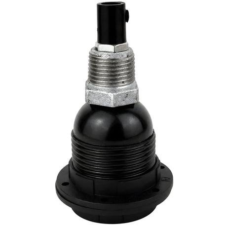 E27 bakelite socket kit with shade rings on 1/2'' (15x21mm) male galvanized cast iron fitting