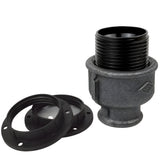 E27 bakelite socket kit on female Eco black cast iron fitting