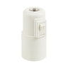 E27 thermoplastic socket with switch — White