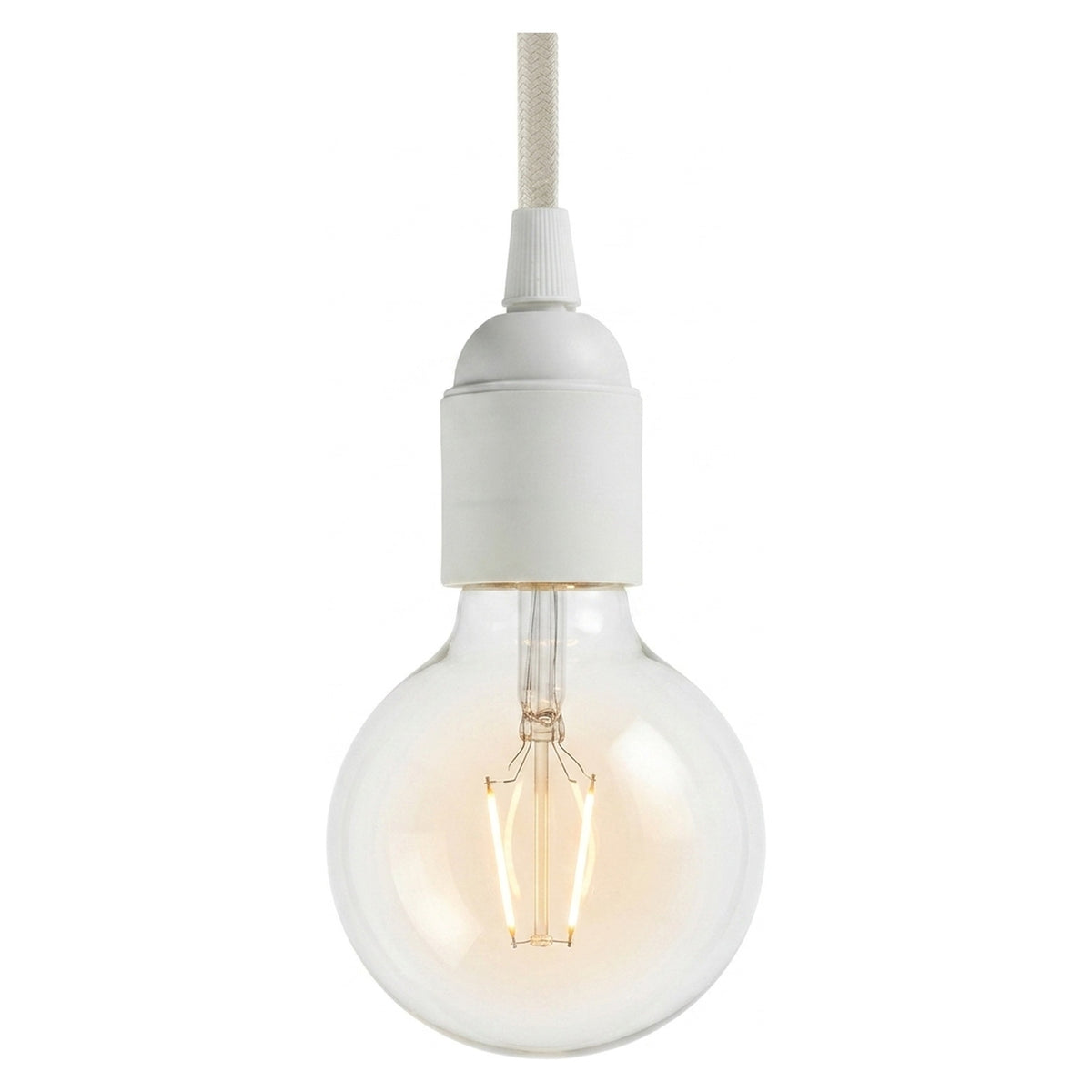 E27 thermoplastic socket — White