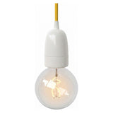 E40 porcelain socket — White