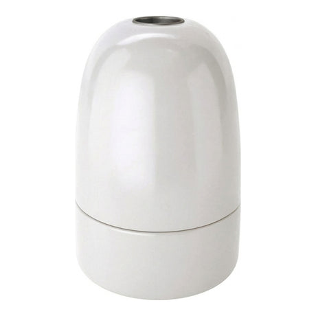 E40 porcelain socket — White
