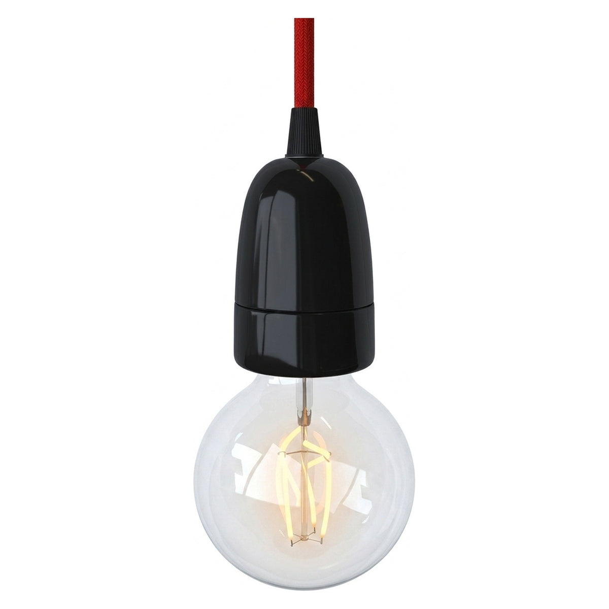 E40 porcelain socket — Black